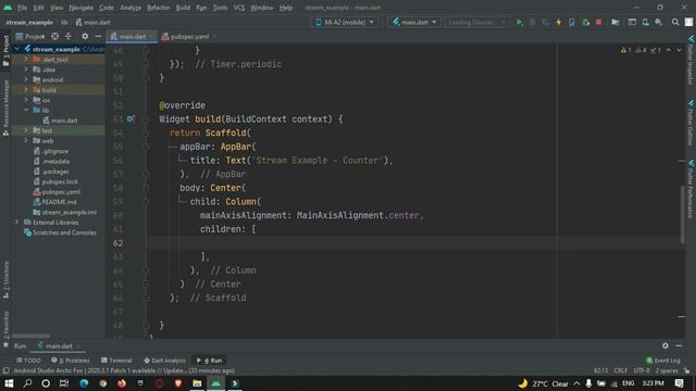 Learn basics of Flutter dart streams with example | Count Down value using StreamController flutter смотреть онлайн