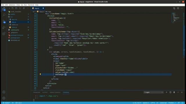 React Form Validasyonu - ( Formik ) смотреть онлайн