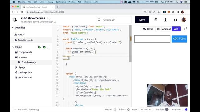 ? React Native Crash Course for Beginners | Build a ✅? Todo App in React Native ? смотреть онлайн