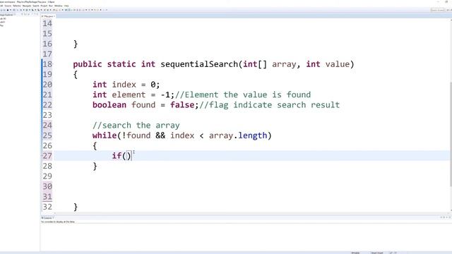 06 Java Sequential Search смотреть онлайн