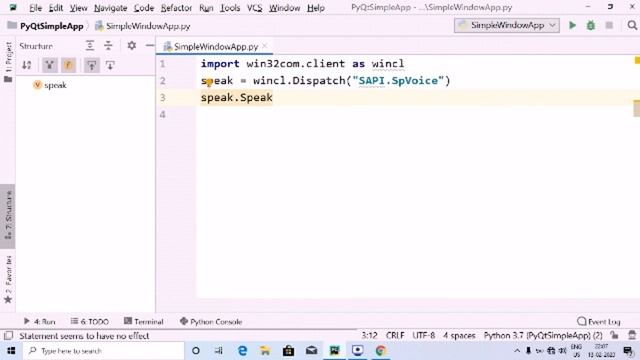 How to Convert Text to Speech in Python using win32com.client смотреть онлайн