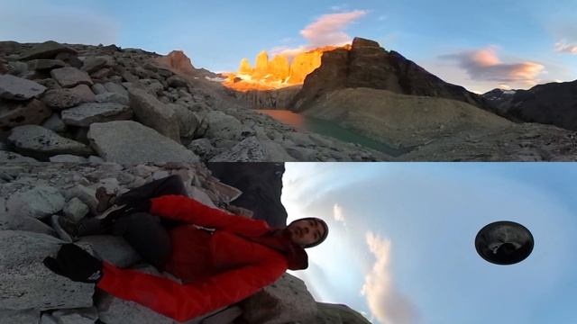 Torres del Paine Mountains in Patagonia, Chile (360 VIDEO) смотреть онлайн