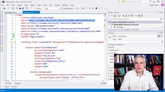 UWP 007 | Understanding XAML Schemas and Namespace Declarations смотреть онлайн