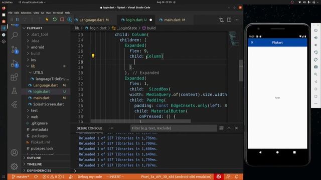 Flipkart Clone using Flutter | Beginners | 5 | Day 100 смотреть онлайн