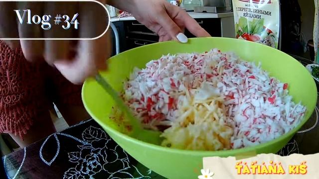 ВЛОГ : Рулет из лаваша с крабовыми палочками ?? смотреть онлайн
