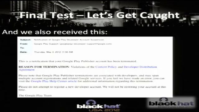 Black Hat USA 2012 - Adventures in Bouncer Land смотреть онлайн