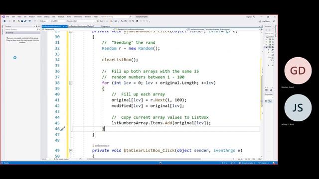 AWD1000 - C# Programming fall 2022 - Day #23 - Thursday 9/22/2022 Arrays Part IIb смотреть онлайн