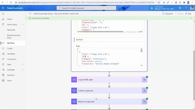 How to create a table in Power Automate Approval request - Markdown смотреть онлайн