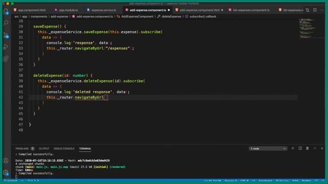 15 Angular 9 and Spring Boot CRUD Tutorial - Delete an expense record смотреть онлайн
