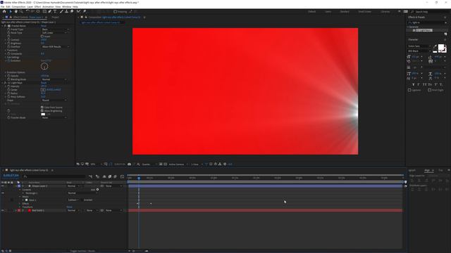 How to make light rays in After Effects | After Effects tutorial смотреть онлайн