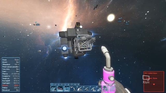 Space Engineers. Серия 7 (Ремонт моей новой базы и добыча запчастей) смотреть онлайн