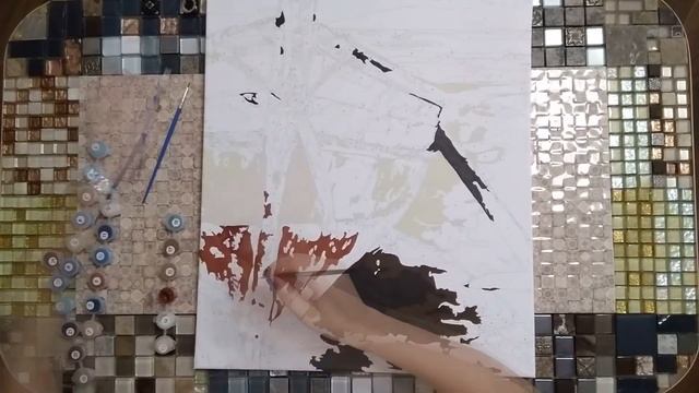 Картина по номерам.Идеальный синий.TimeLapse.Paint by numbers. Таймлапс. смотреть онлайн