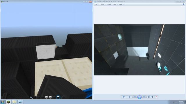 Minecraft: Portal 2 Recreation Chamber 06 Construction Timelapse смотреть онлайн