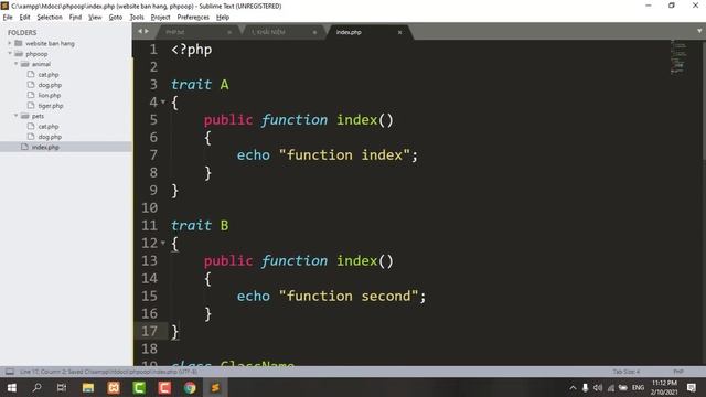TRAIT IN PHP OOP смотреть онлайн