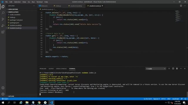 EP8. create api search data mongodb (CRUD) | Full Stack Web Development Tutorial Step By Step смотреть онлайн