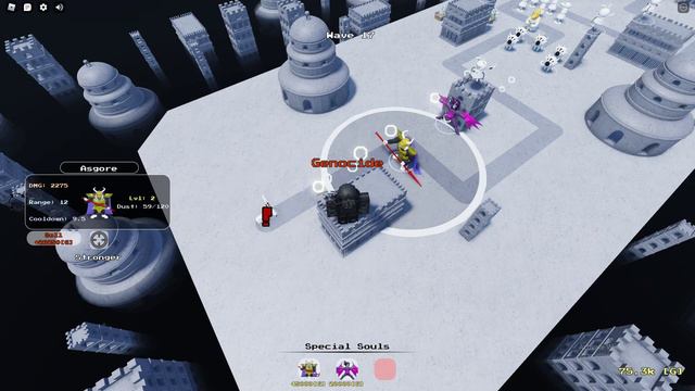 ROBLOX Undertale Tower Defense Newhome Endless Solo (asgore Determined Strat)