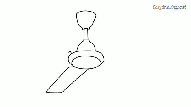How to draw a Ceiling Fan step by step for beginners смотреть онлайн