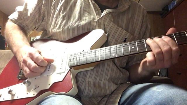 Reverend Slingshot guitar with P 90 pickups смотреть онлайн
