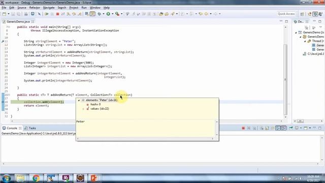 How to define a Generic method? - addAndReturn | Generics in Java | Java Tutorial смотреть онлайн