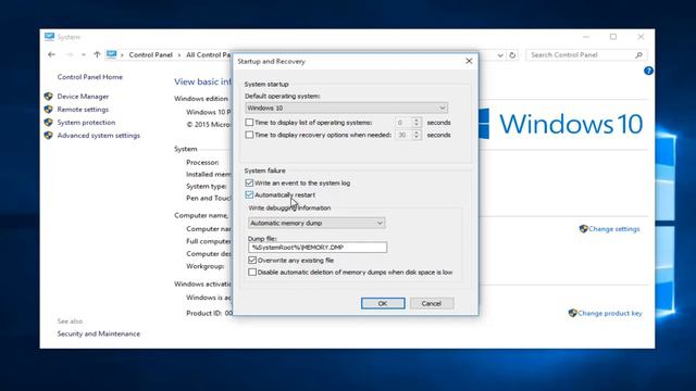How To Configure Dump Files In Windows 10 [Tutorial] смотреть онлайн