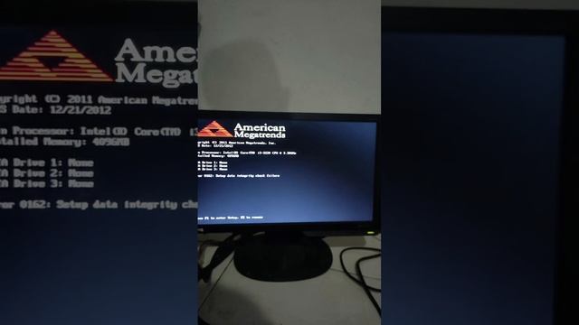 Error 0162: Setup data integrity check failur LENOVO смотреть онлайн
