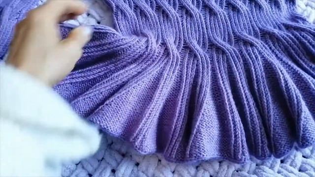 Готовая работа. Джемпер сиреневый меланж, Австралийский меринос, Пушинка смотреть онлайн