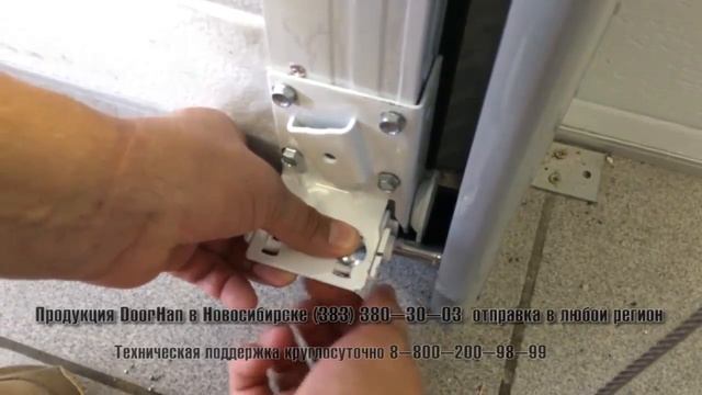 Сборка и установка ворот с торсионной пружиной RSD 02 DoorHan смотреть онлайн