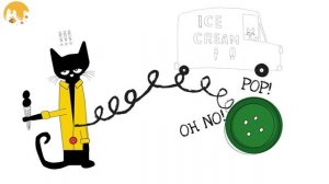 Pete the Cat and His Four Groovy Buttons |  Fan's animated book |