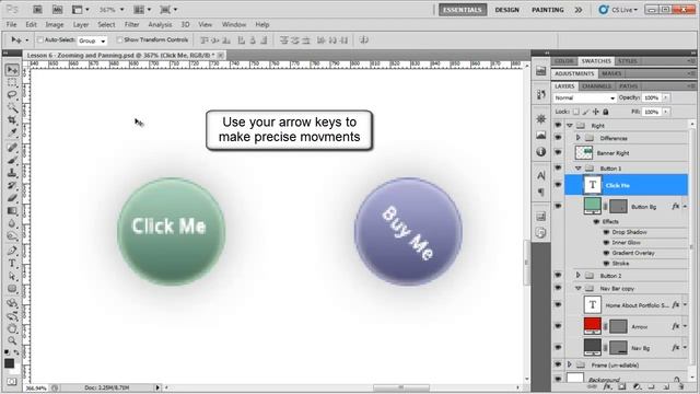 Beginners Web Design Basic Photoshop | 7. Zooming And Panning смотреть онлайн