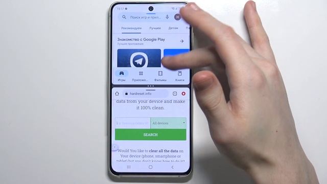 Как поделить экран Samsung Galaxy S21 FE / Включить разделение экрана Samsung Galaxy S21 FE смотреть онлайн