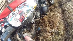 Пробный выезд на Yamaha XT400 в начале сезона