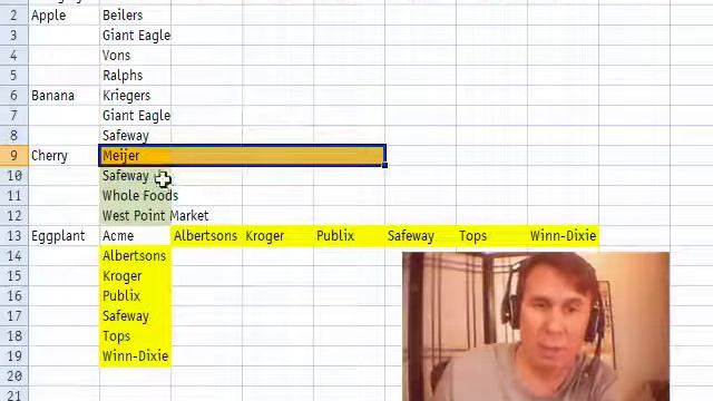 Excel - Turn Data Sideways Using the TRANSPOSE Formula - Episode 1173 смотреть онлайн