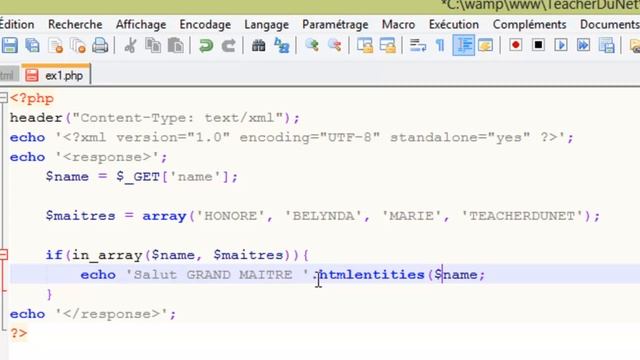 AJAX - 5 - Création du contenu du fichier XML смотреть онлайн