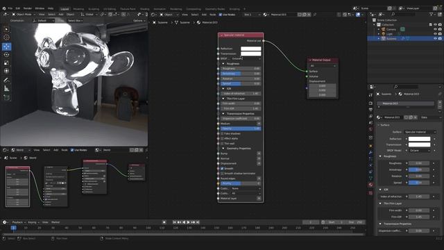 Glass Material | Blender & Octane Tutorial смотреть онлайн