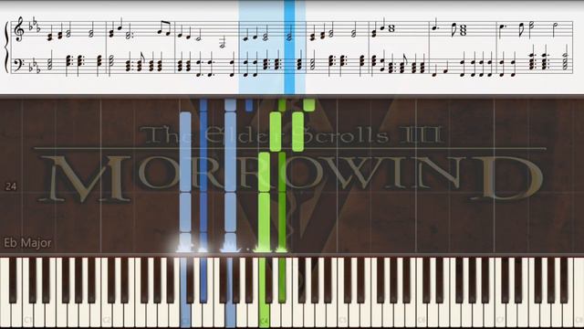 Call Of Magic (Nerevar Rising) Morrowind [Piano Tutorial]