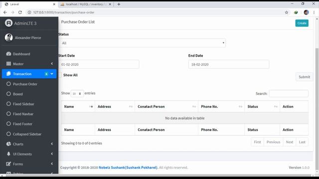 Laravel 6 tutorial 14 Searching, Saving and Listing Purchase Order Data смотреть онлайн