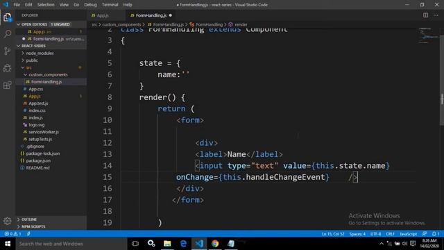 React JS with Hooks & Redux(Beginner's to Advanced) | Form Handling- Controlled Components | Part-2 смотреть онлайн