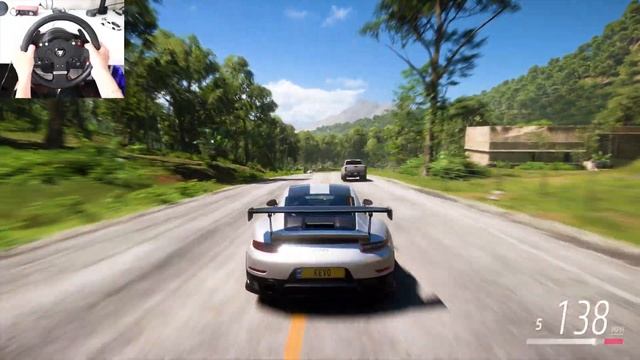 1000HP Porsche 911 GT2 RS - Forza Horizon 5 (Steering Wheel + Shifter) Gameplay смотреть онлайн