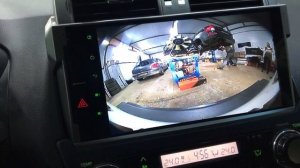 Видео работы камеры переднего вида Toyota Prado 150