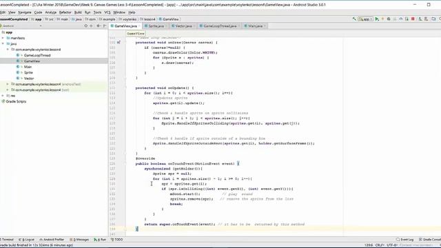 Canvas Games for Android : Lesson 4 смотреть онлайн