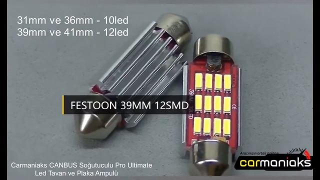 Carmaniaks CANBUS Soğutuculu Pro Ultimate Led Tavan ve Plaka Ampulü 4 ebat смотреть онлайн