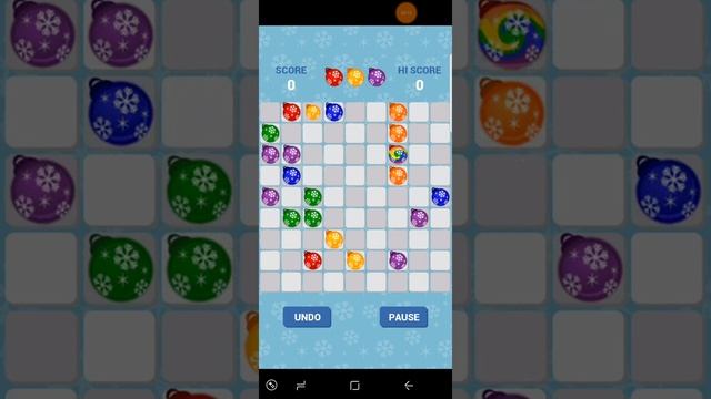 Christmas Color Lines Game. смотреть онлайн