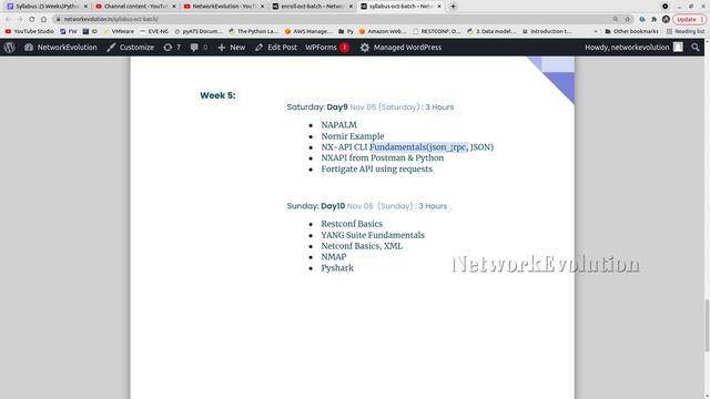 Python Live Training for Network Engineers 30hrs: New Batch Announcement: Automation Course Oct 1st смотреть онлайн