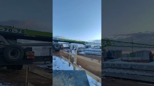 монтаж гуська #zoomlion #автокран #работа #ижевск