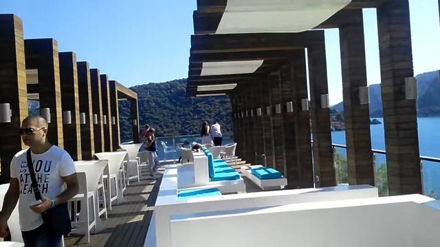 Türkiye, Sentido Orka Lotus Beach - вид с верхнего этажа на отель и бухту смотреть онлайн