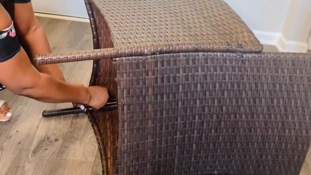 How To Assemble 3-Piece Devoko Rattan Patio Furniture set смотреть онлайн