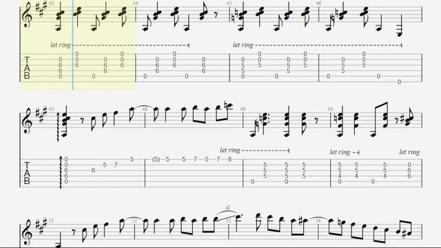 A C Jobim - Triste TAB - fingerstyle guitar tabs (PDF + Guitar Pro) смотреть онлайн