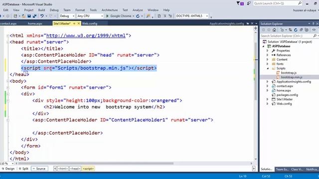36- ASP.NET| add Bootstrap تحسين مظهر الموقع مع смотреть онлайн