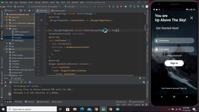 Flutter : Animated Login Page with Authentication | Using Firebase | Flutter Speed code смотреть онлайн