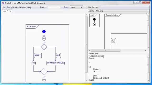 Tutorial for Open-Source UML Tool UMLet: Basic Use and Custom Elements смотреть онлайн